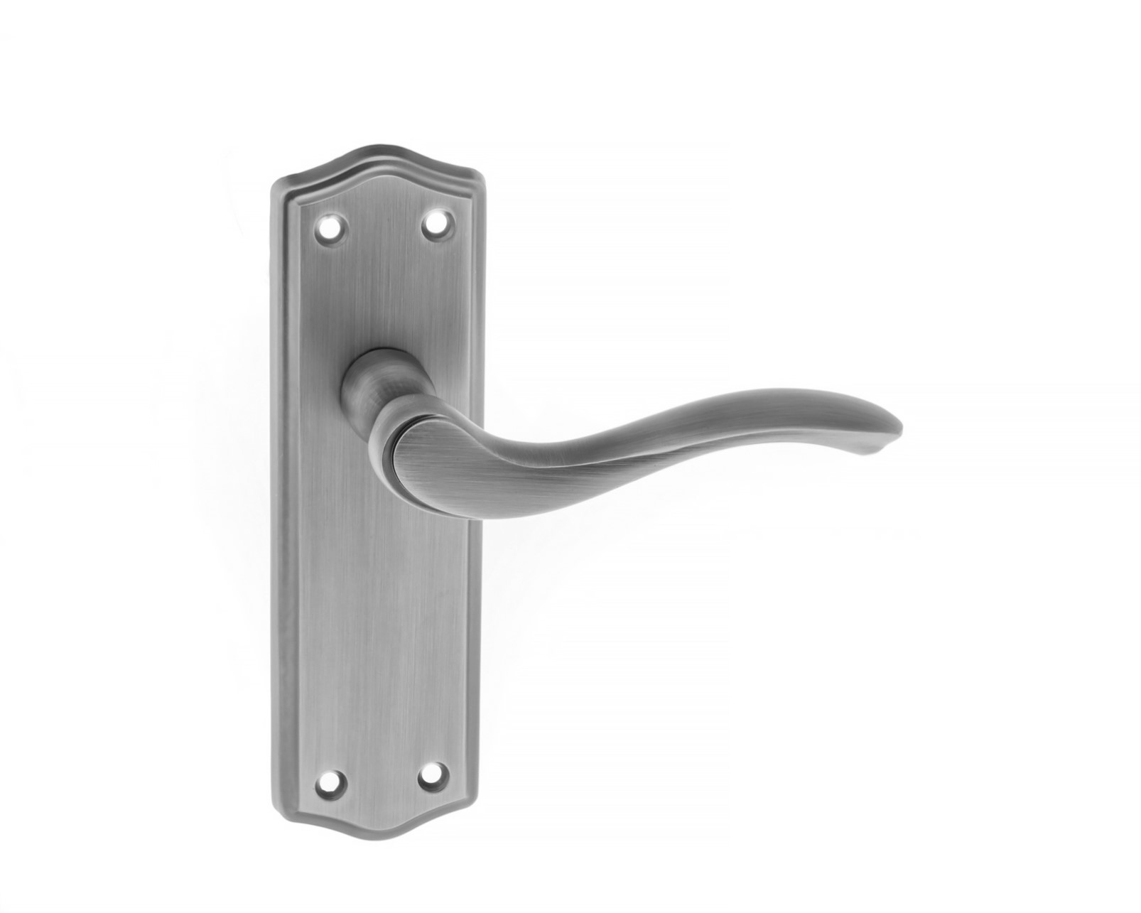 Old English Warwick Latch Lever on Backplate - Matt Gun Metal OE178LMBN