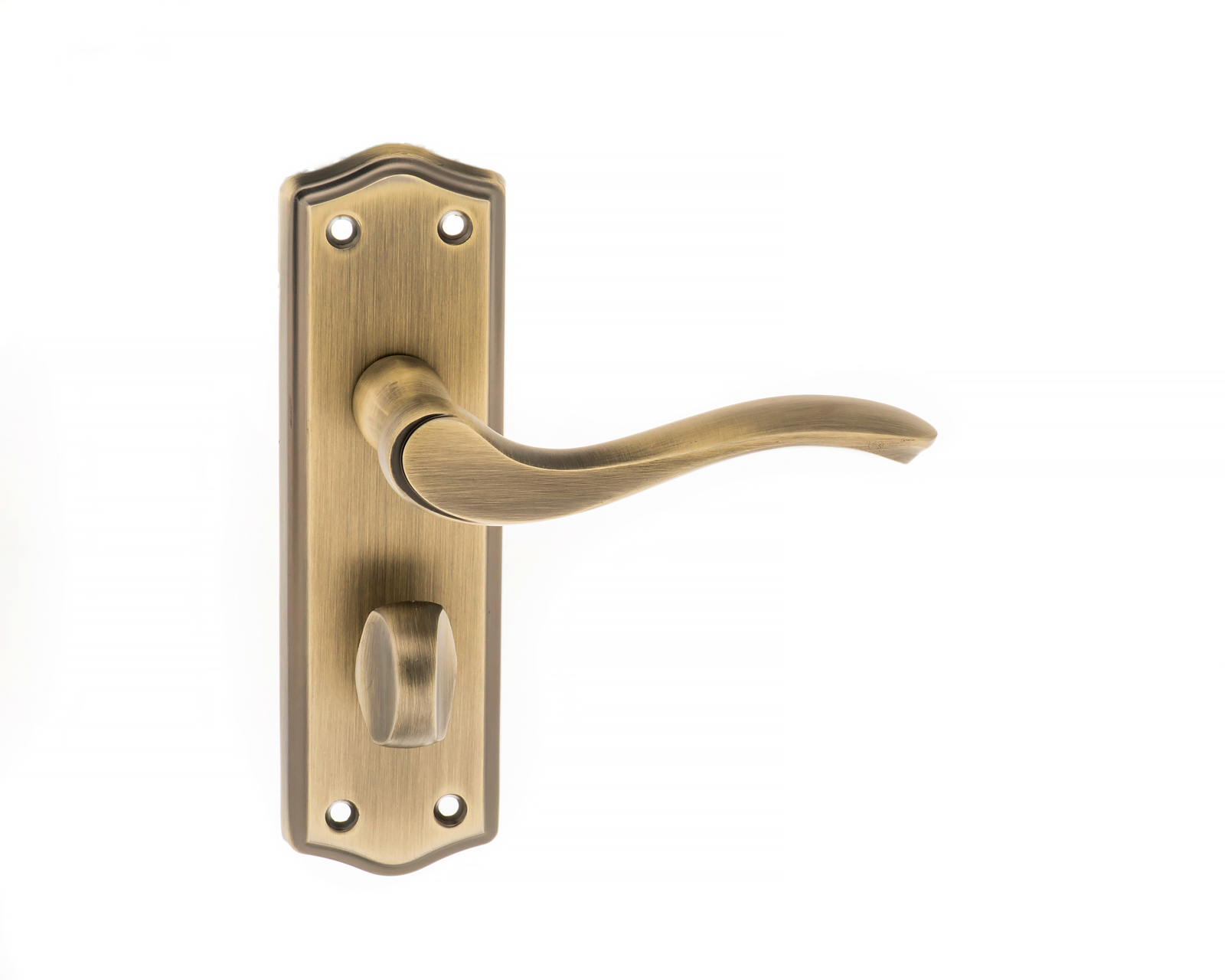 Old English Warwick WC Lever on Backplate **for use with sashlock only** - Matt Antique Brass OE178WCMAB