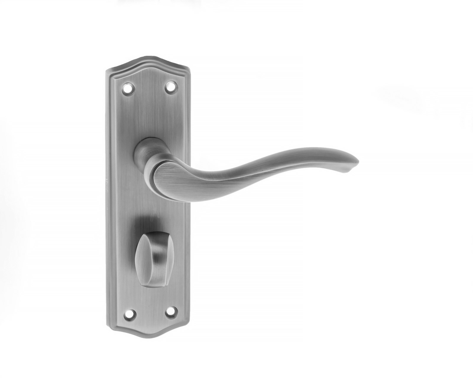 Old English Warwick WC Lever on Backplate **for use with sashlock only** - Matt Gun Metal OE178WCMBN