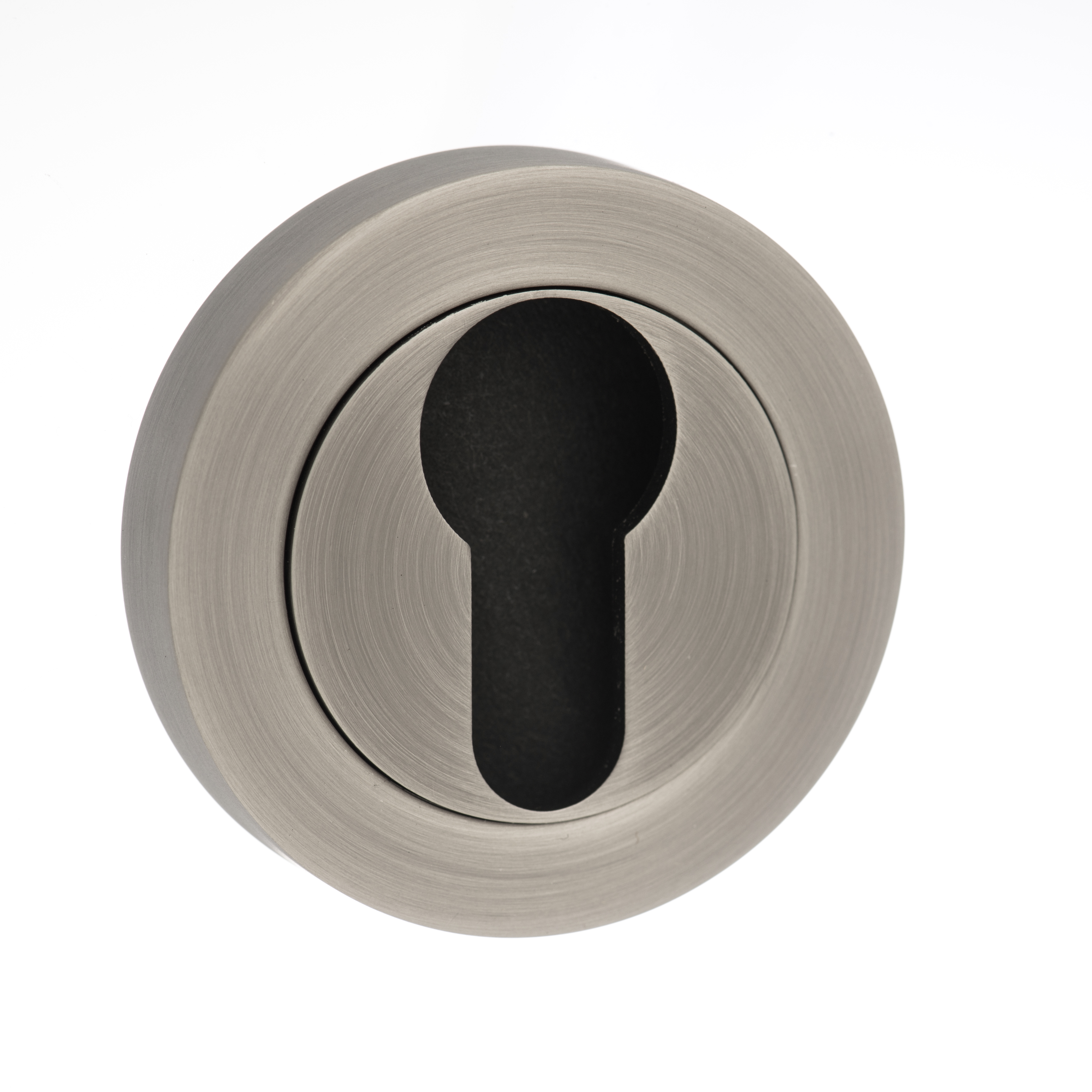 Old English Euro Escutcheon - Matt Gun Metal OEESCEMBN
