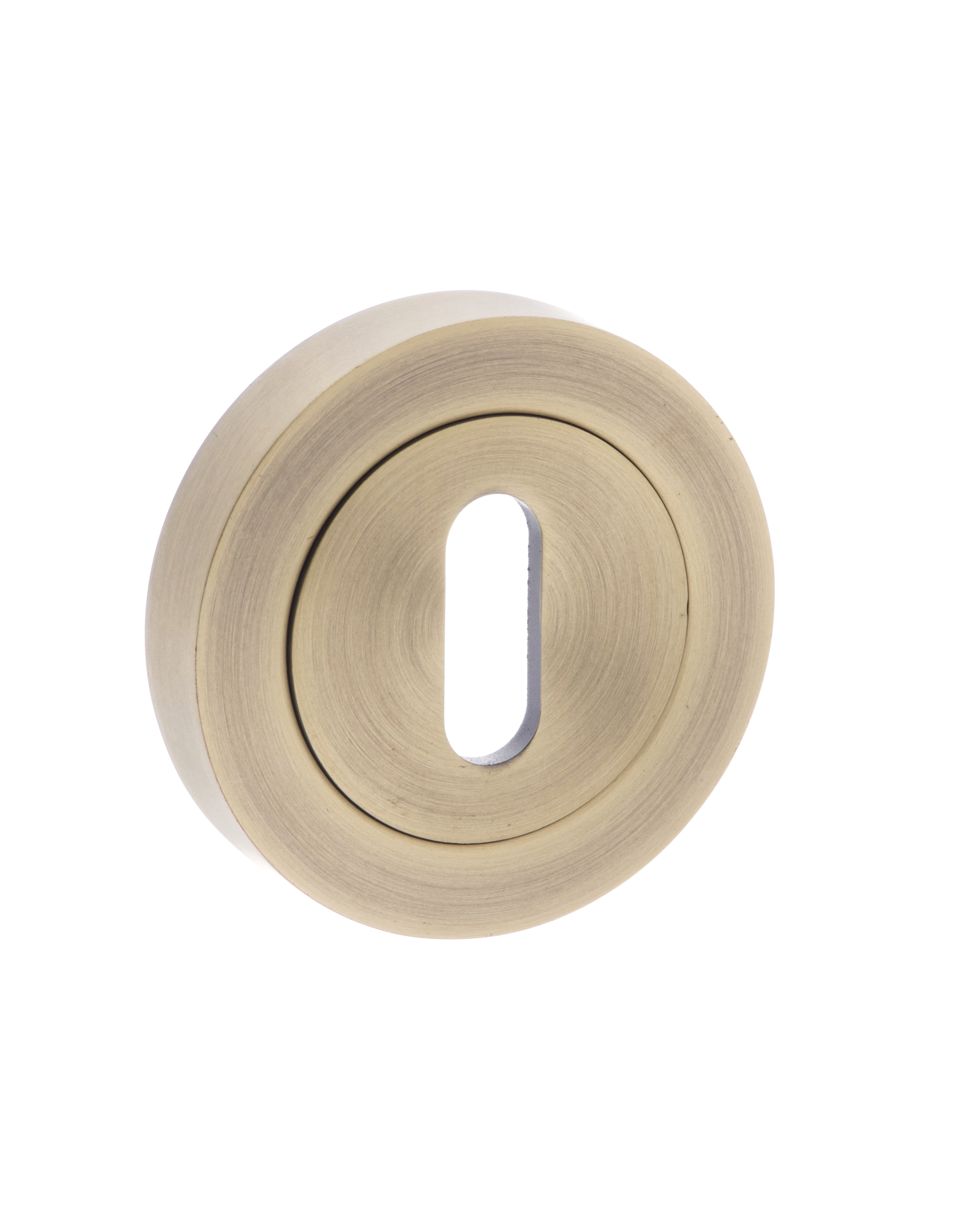 Old English Key Escutcheon - Matt Antique Brass OEESCKMAB