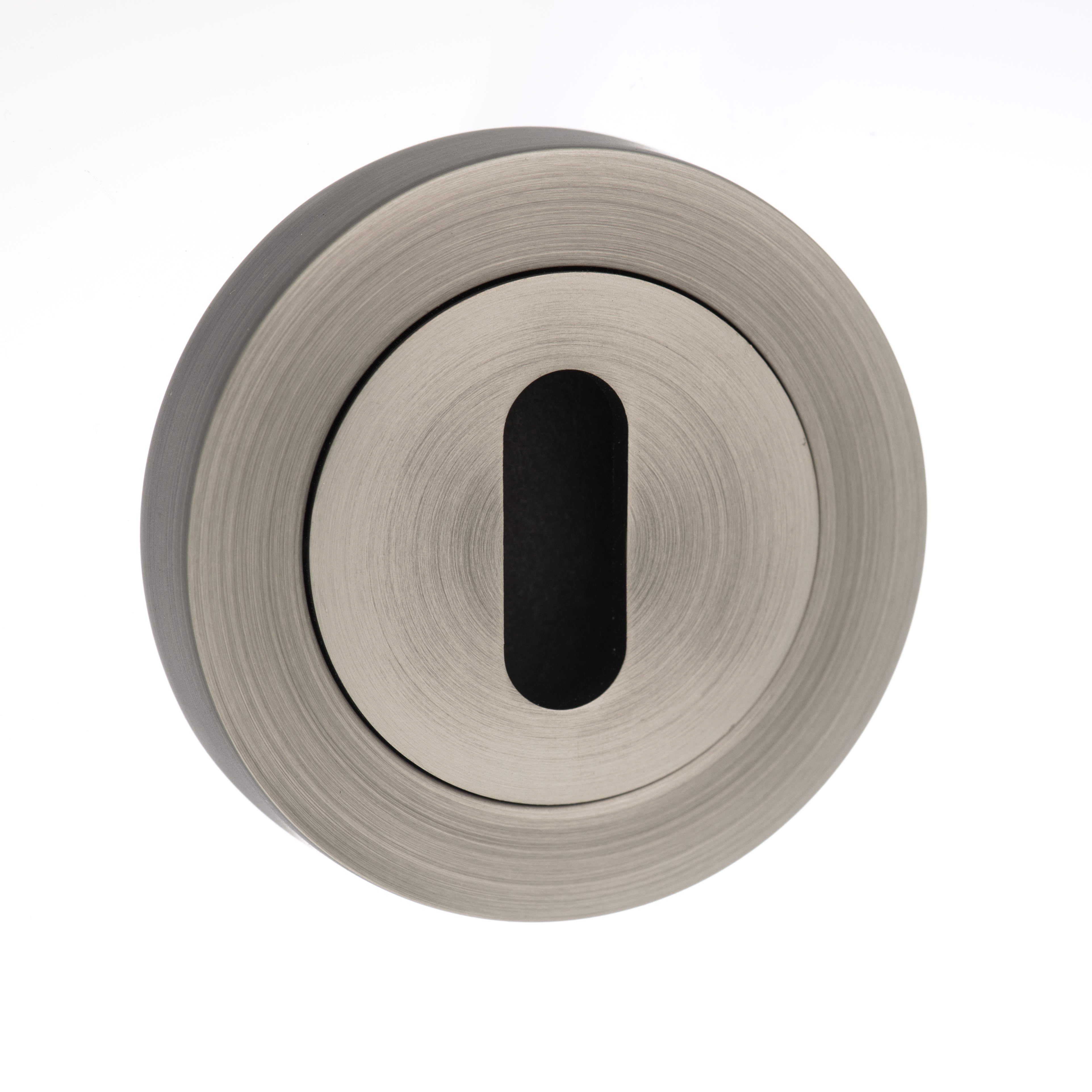 Old English Key Escutcheon - Matt Gun Metal OEESCKMBN