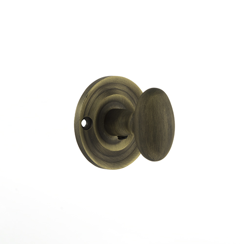 Old English Solid Brass Oval WC Turn and Release - Matt Antique Brass OEOWCMAB