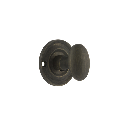 Old English Solid Brass Oval WC Turn and Release - Urban Bronze OEOWCUB