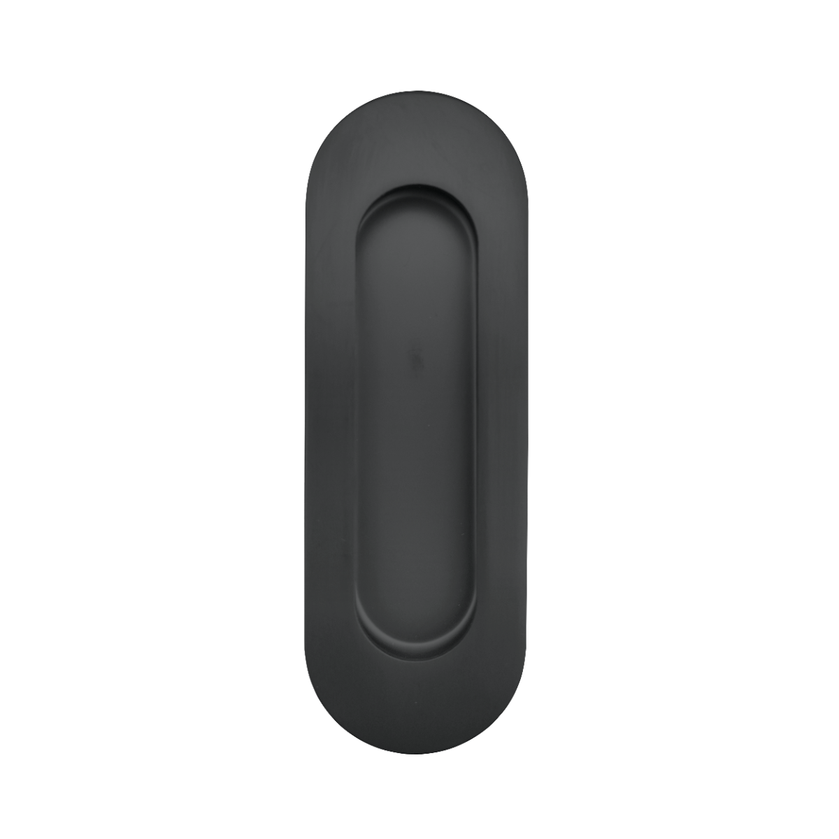 STEELWORKS OFP120MB Oval Flush Pull Handle 120 x 40mm - Matt Black