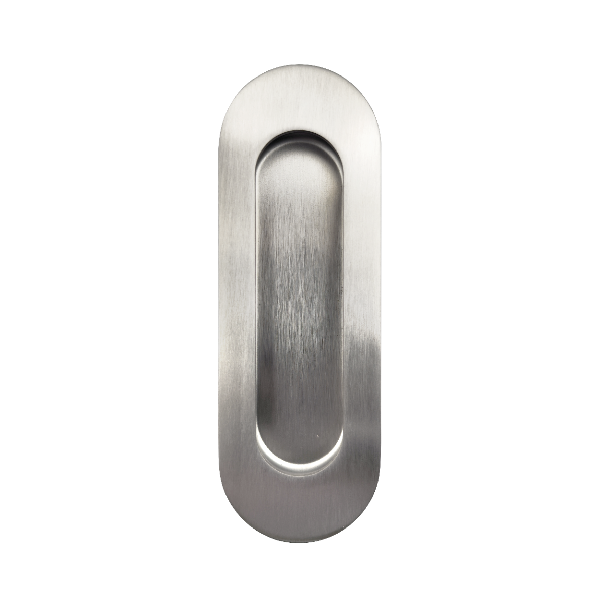 STEELWORKS OFP120SSS Oval Flush Pull Handle 120 x 40mm - Satin Stainless Steel