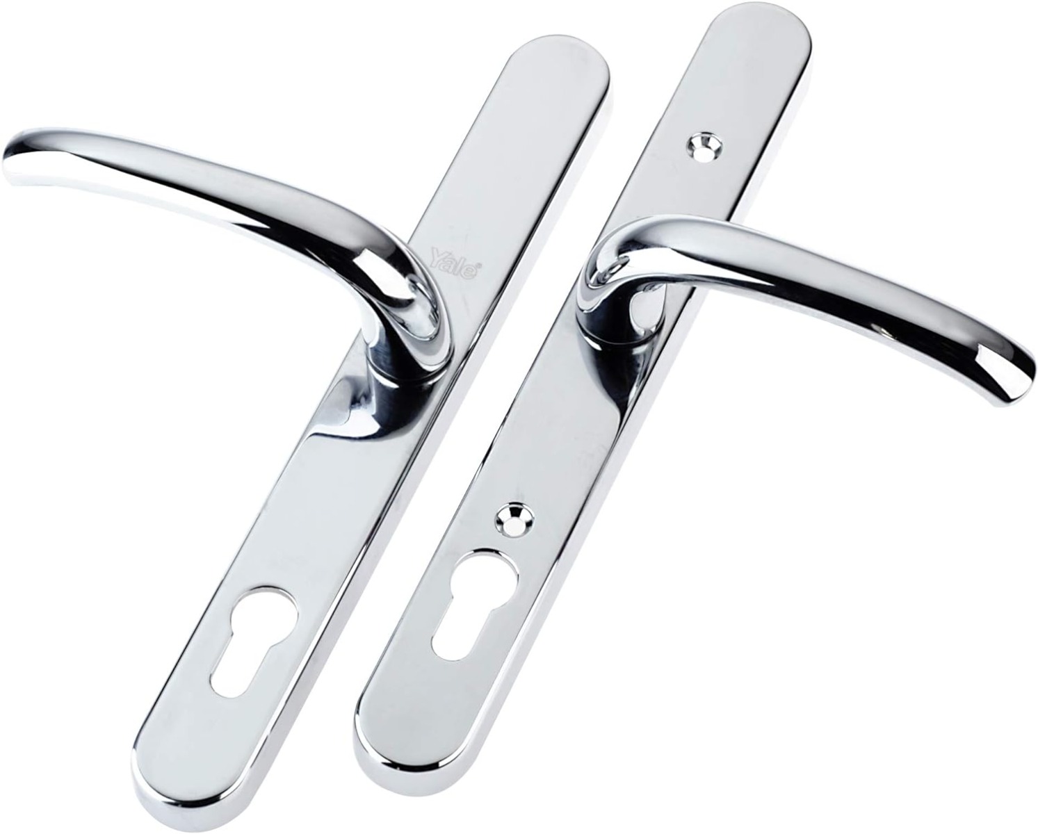 Yale PVCu Universal Replacement Door Handle Polished Chrome P-PVC-RH-PC