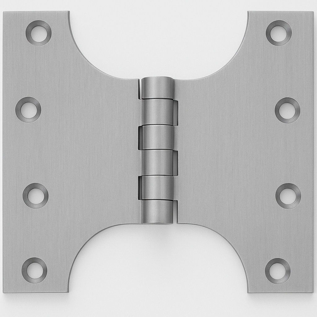 Simonswerk P0550 Unwashered Brass Parliament Hinges 101.6mm x 64mm x 102mm c/w Screws Satin Chrome