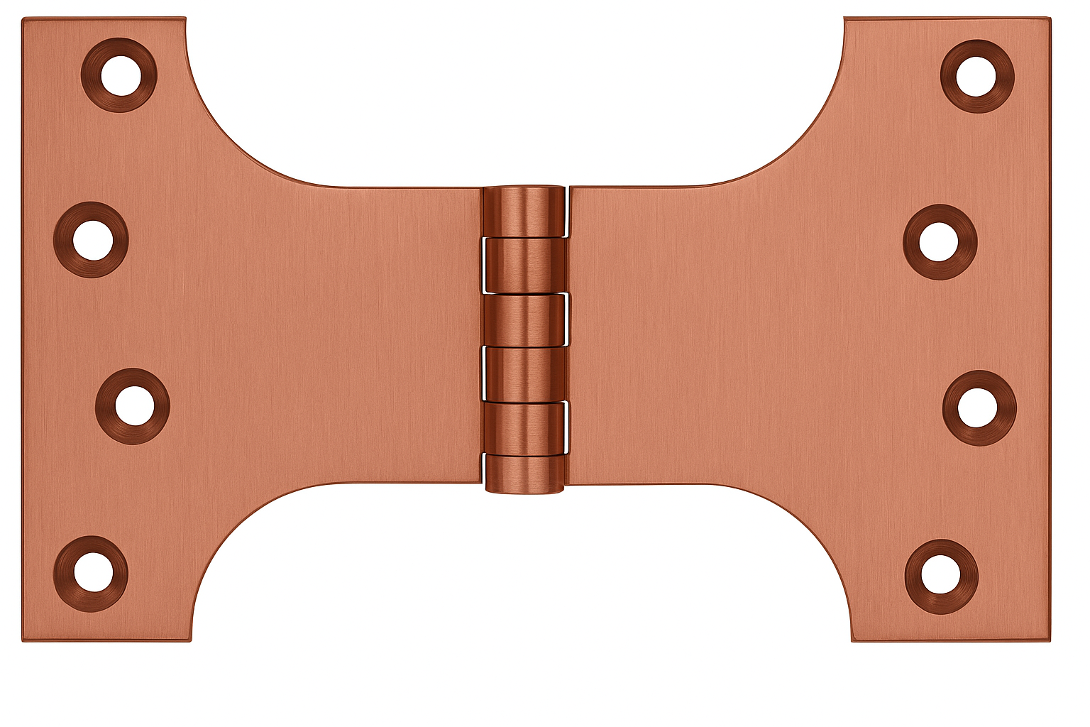 Simonswerk P0570 Unwashered Brass Parliament Hinges 101.6mm x 102mm x 152mm c/w Screws Copper Plated