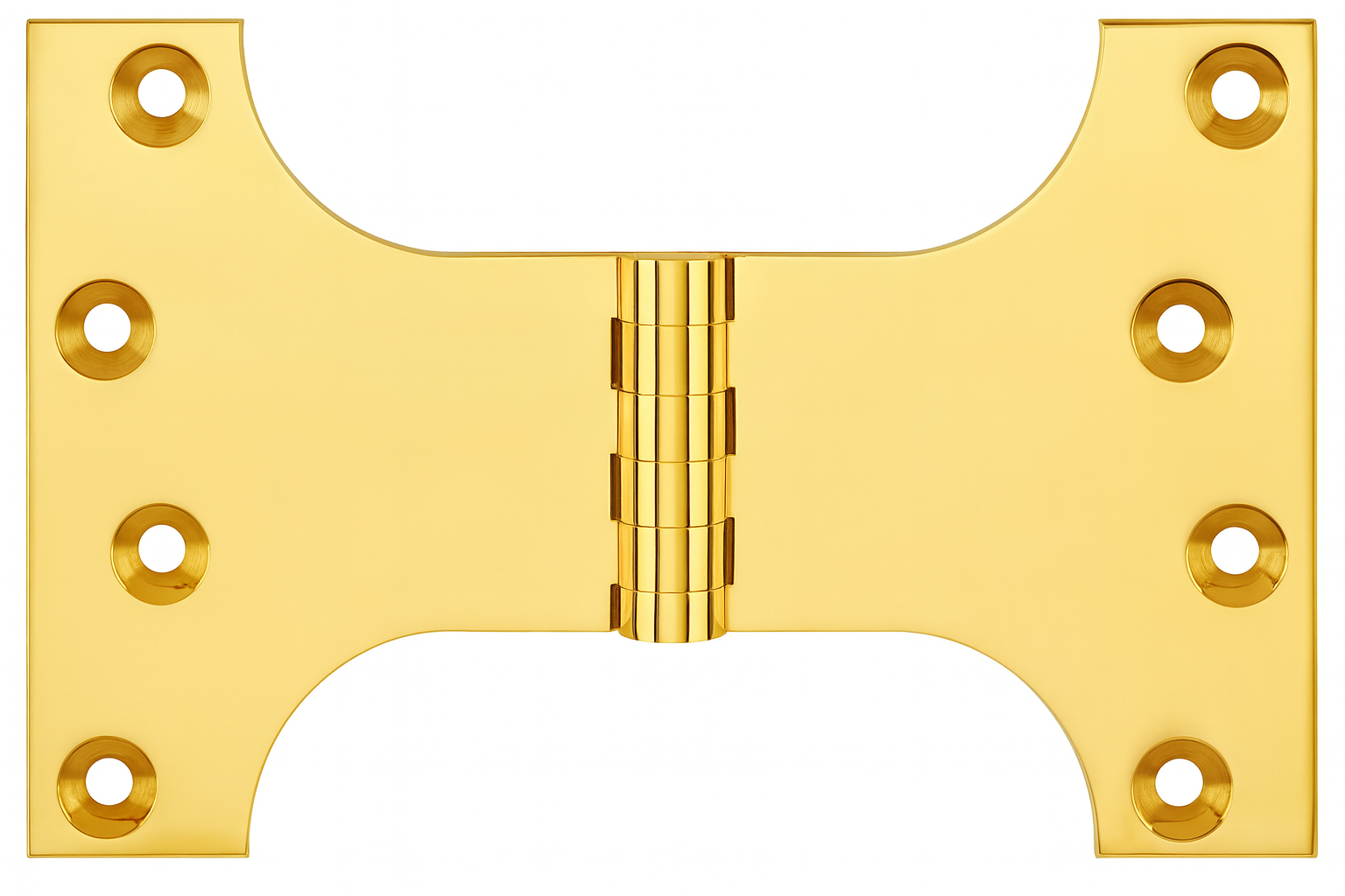 Simonswerk P0570 Unwashered Brass Parliament Hinges 101.6mm x 102mm x 152mm c/w Screws Polished Brass