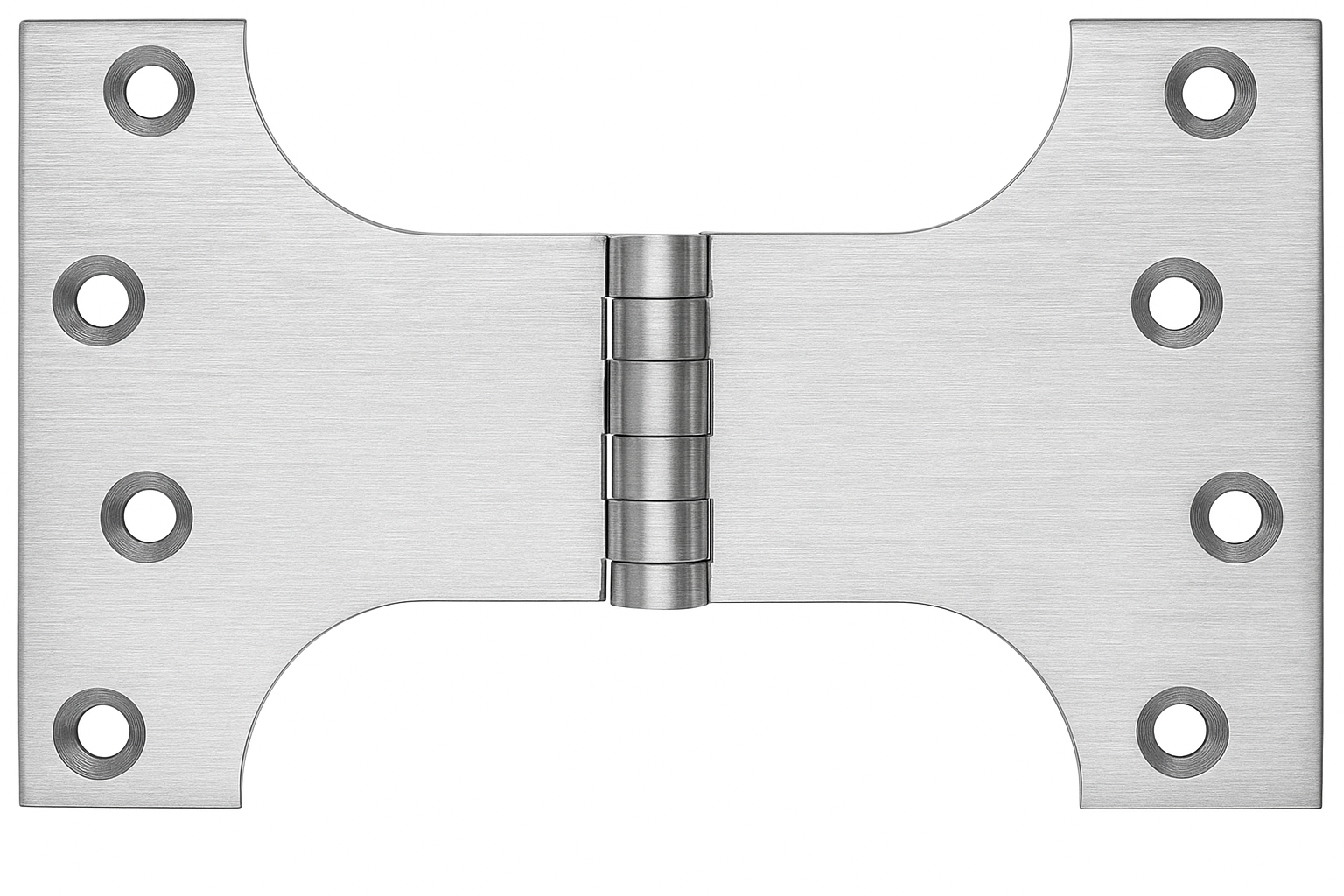 Simonswerk P0570 Unwashered Brass Parliament Hinges 101.6mm x 102mm x 152mm c/w Screws Satin Chrome