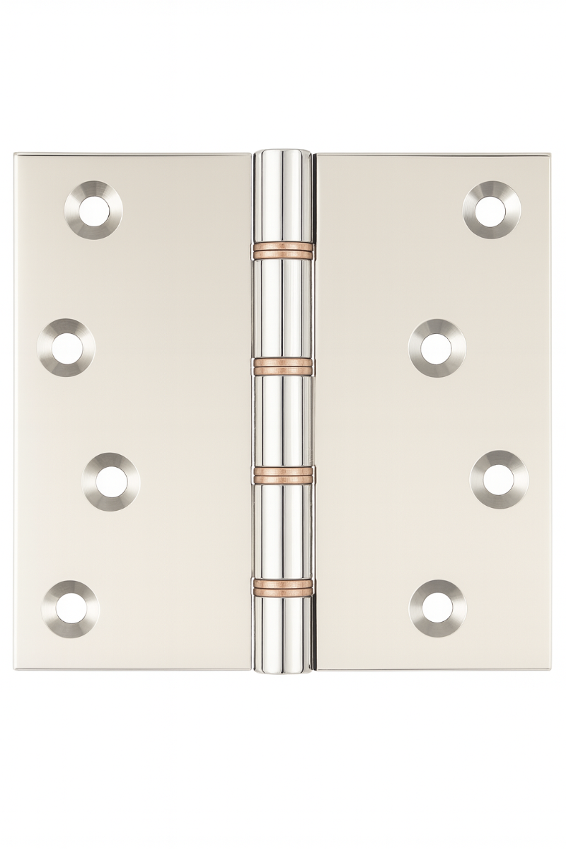 Simonswerk P1260 Double Phosphor Bronze Washered Brass Butt Projection Hinge 100mm x 100mm c/w Screws Polished Chrome