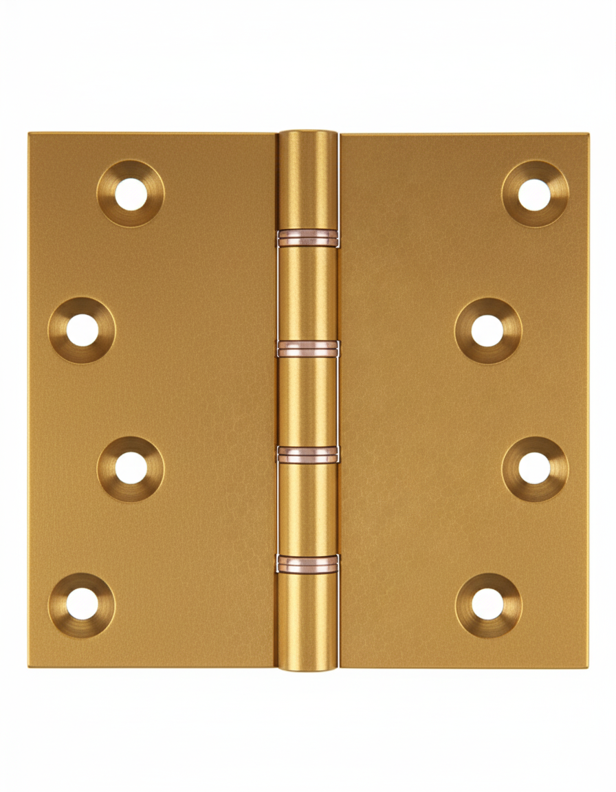 Simonswerk P1260 Double Phosphor Bronze Washered Brass Butt Projection Hinge 100mm x 100mm c/w Screws Honeycombe