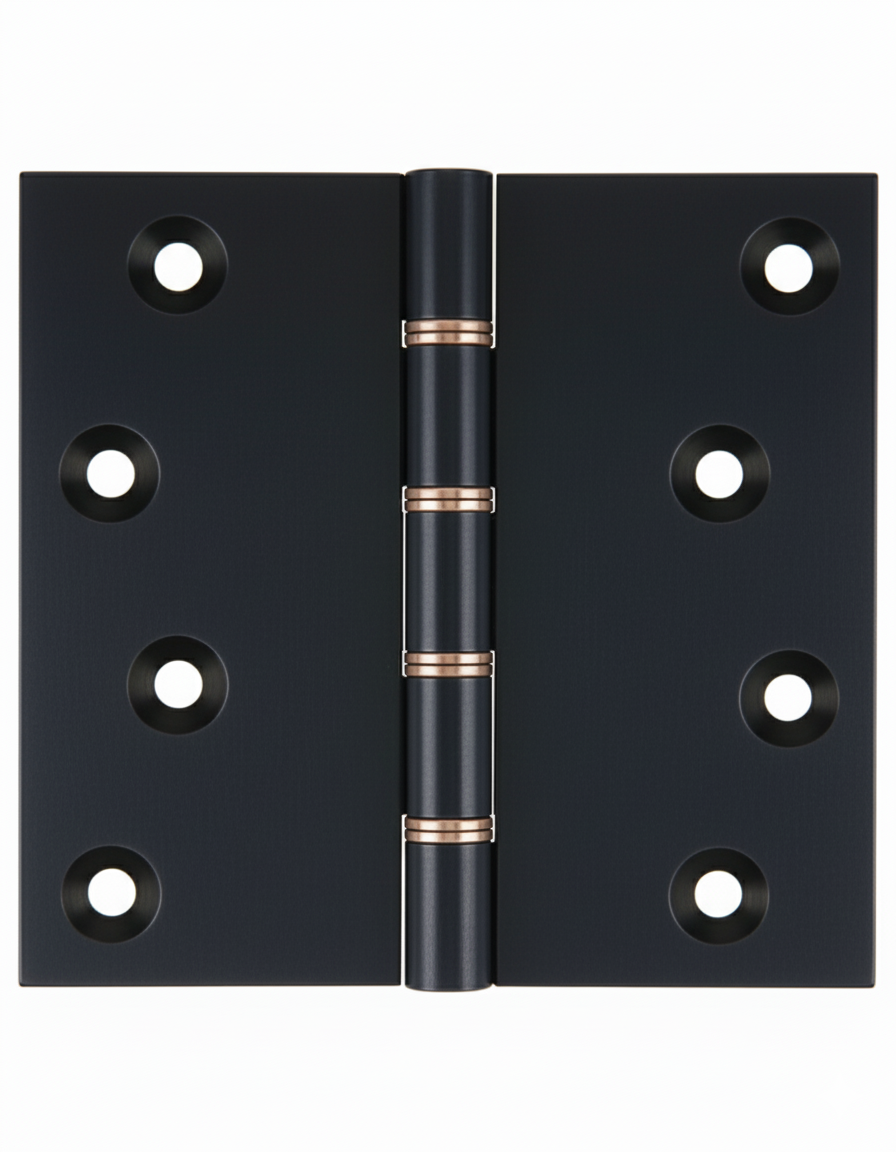 Simonswerk P1260 Double Phosphor Bronze Washered Brass Butt Projection Hinge 100mm x 100mm c/w Screws Midnight