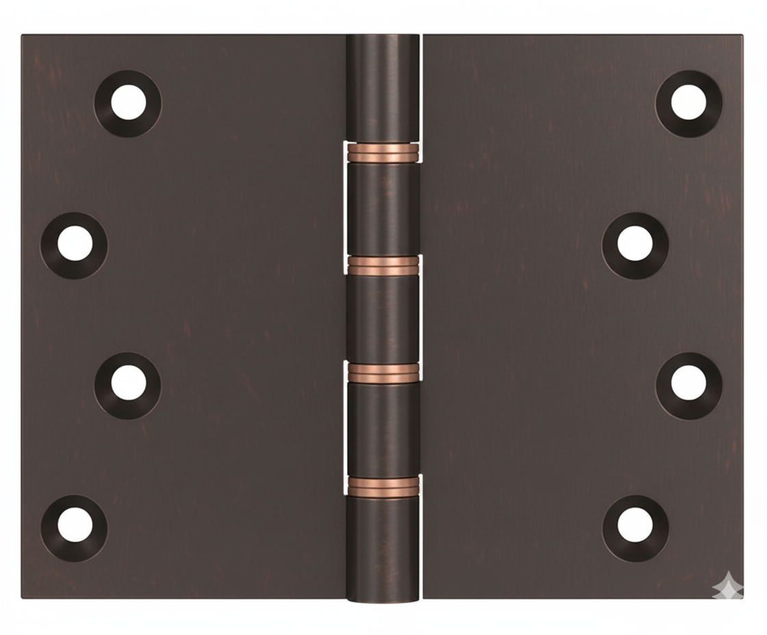 Simonswerk P1262 Double Phosphor Bronze Washered Brass Butt Hinge 100mm x 125mm c/w Screws Copper Bronze