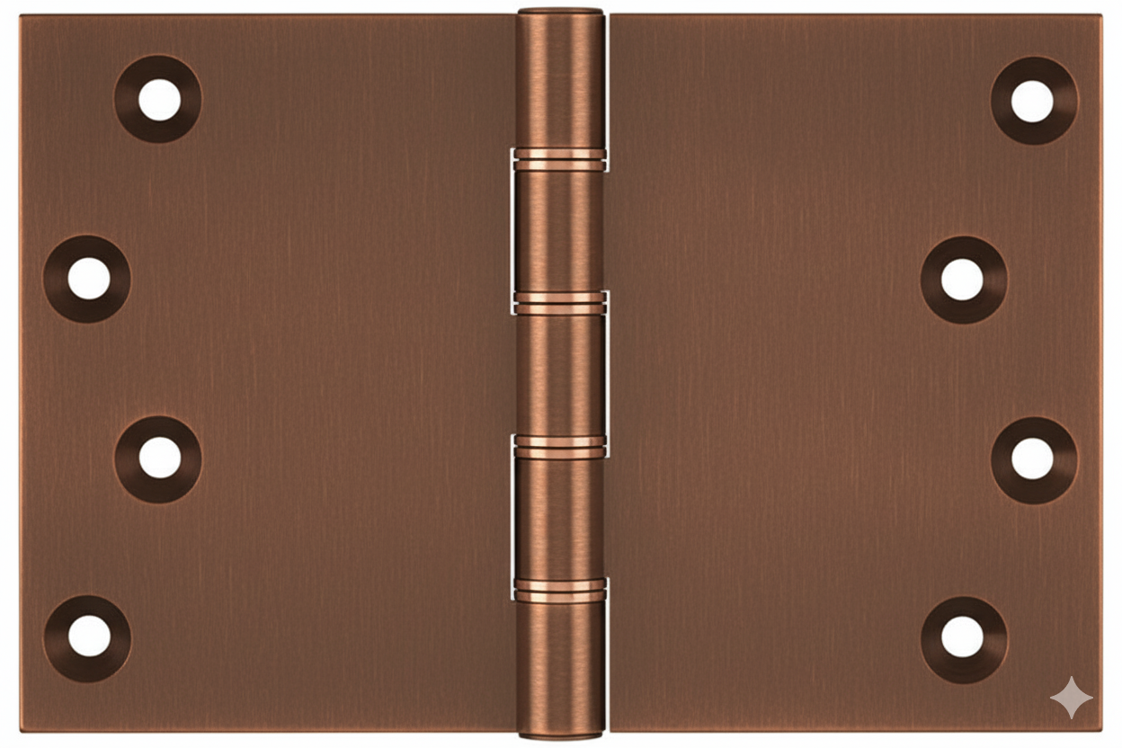 Simonswerk P1264 Double Phosphor Bronze Washered Brass Butt Hinge 100mm x 150mm c/w Screws Copper Bronze