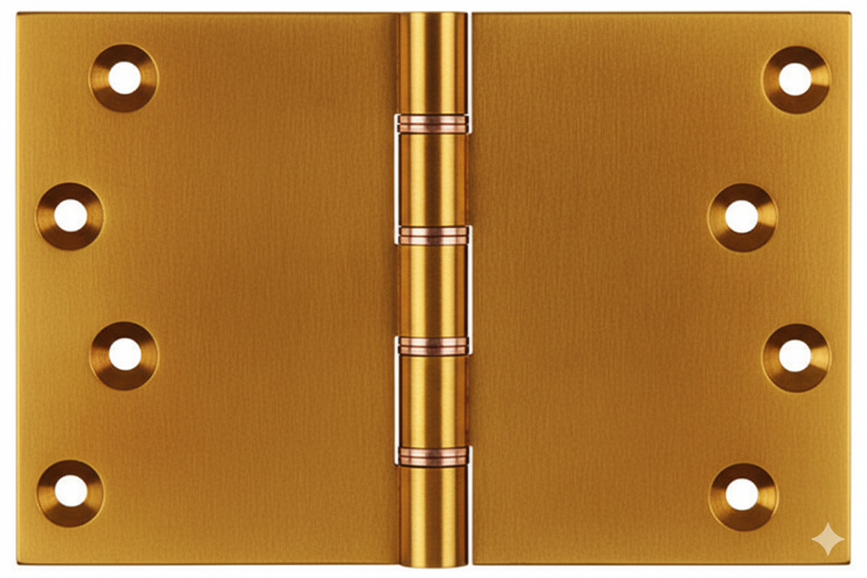 Simonswerk P1264 Double Phosphor Bronze Washered Brass Butt Hinge 100mm x 150mm c/w Screws Honeycombe