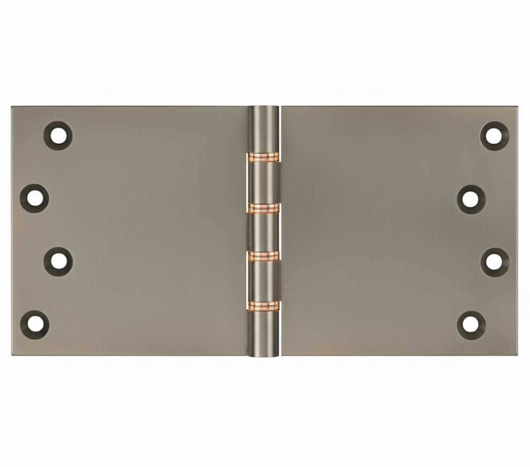 Simonswerk P1266 Double Phosphor Bronze Washered Brass Butt Hinge 101.6mm x 200mm c/w Screws Antique Nickel