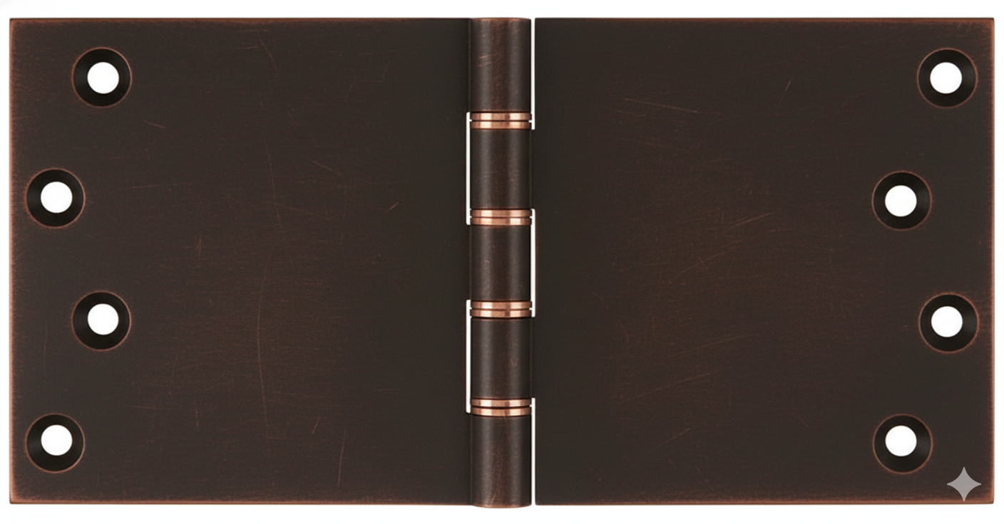 Simonswerk P1266 Double Phosphor Bronze Washered Brass Butt Hinge 101.6mm x 200mm c/w Screws Imitation Bronze