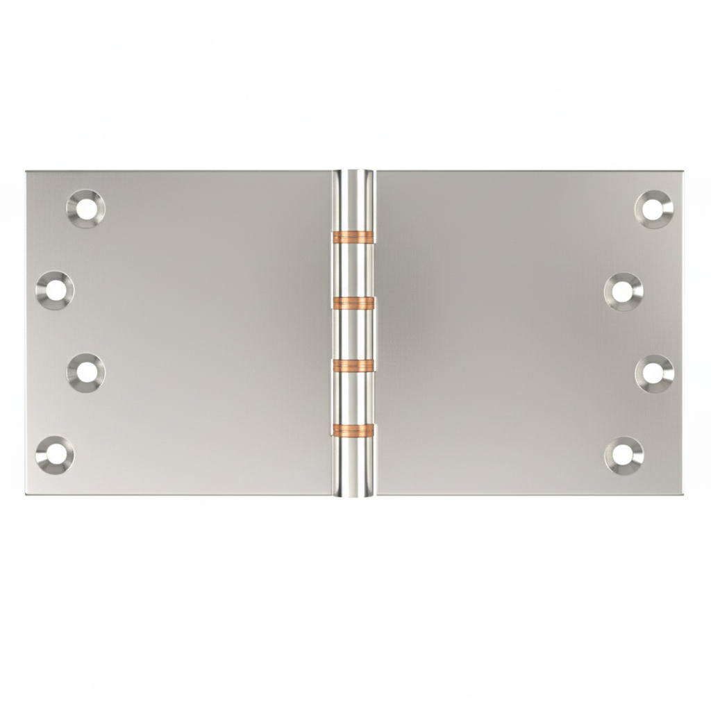 Simonswerk P1266 Double Phosphor Bronze Washered Brass Butt Hinge 101.6mm x 200mm c/w Screws Polished Nickel