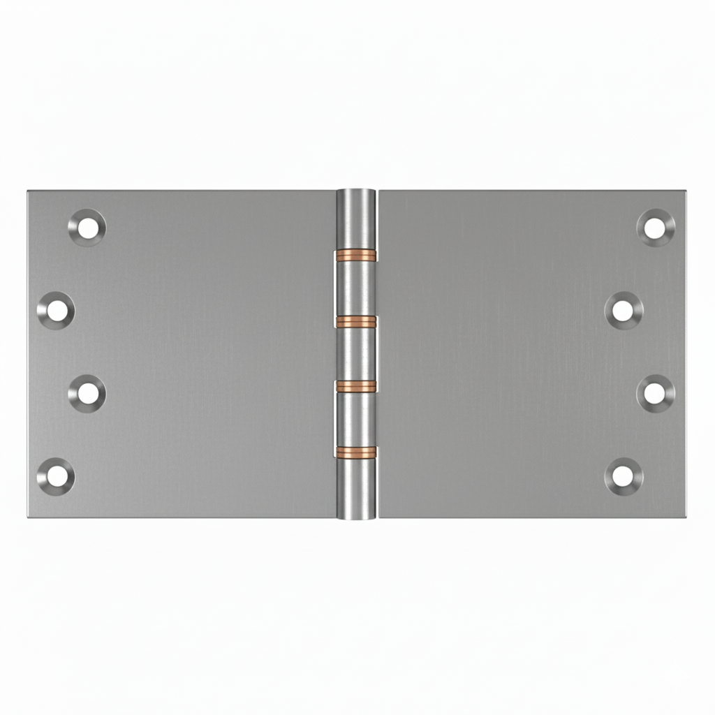 Simonswerk P1266 Double Phosphor Bronze Washered Brass Butt Hinge 101.6mm x 200mm c/w Screws Satin Chrome
