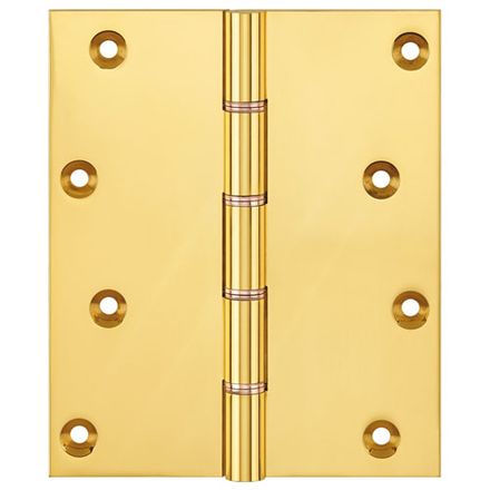 Simonswerk P1295 Double Phosphor Bronze Washered Brass Butt Hinge 152.4mm x 125mm c/w Screws Self Colour