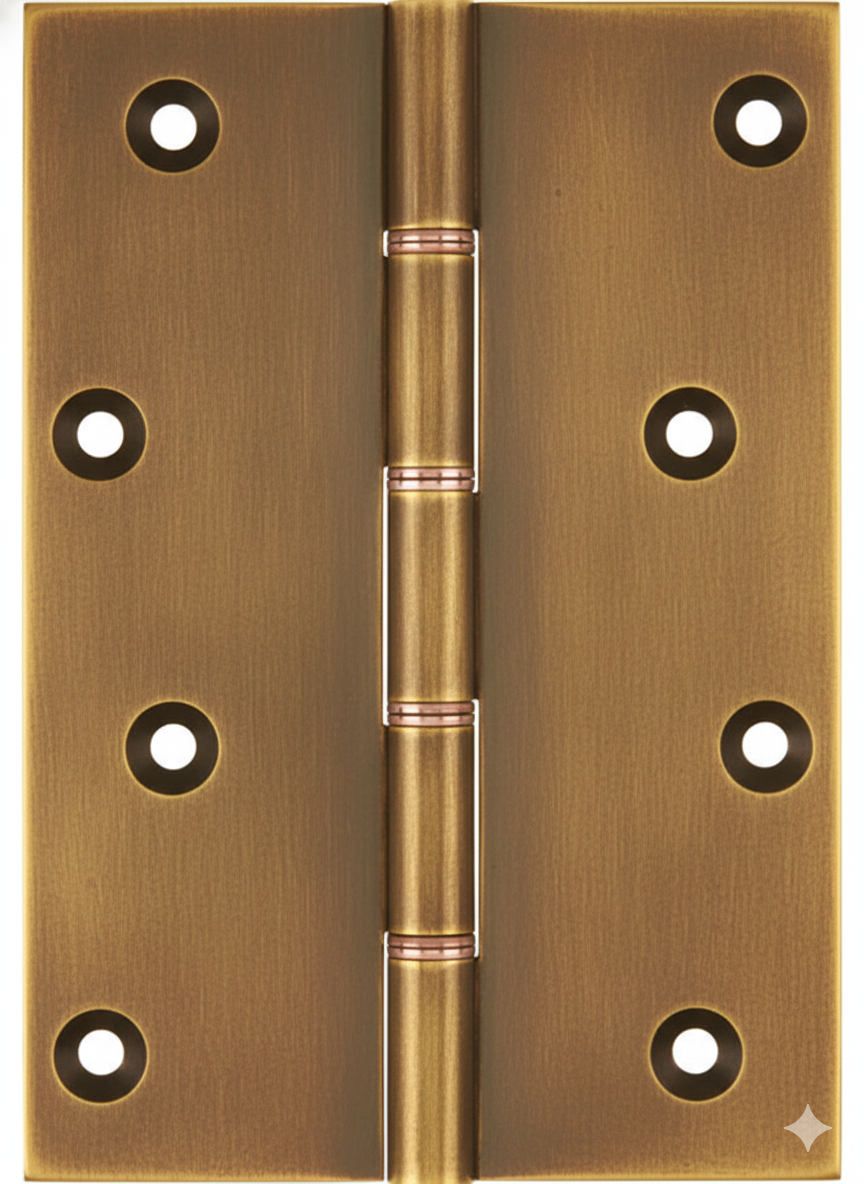 Simonswerk P1285 Double Phosphor Bronze Washered Brass Butt Hinge 152.4mm x 100mm c/w Screws Antique Brass