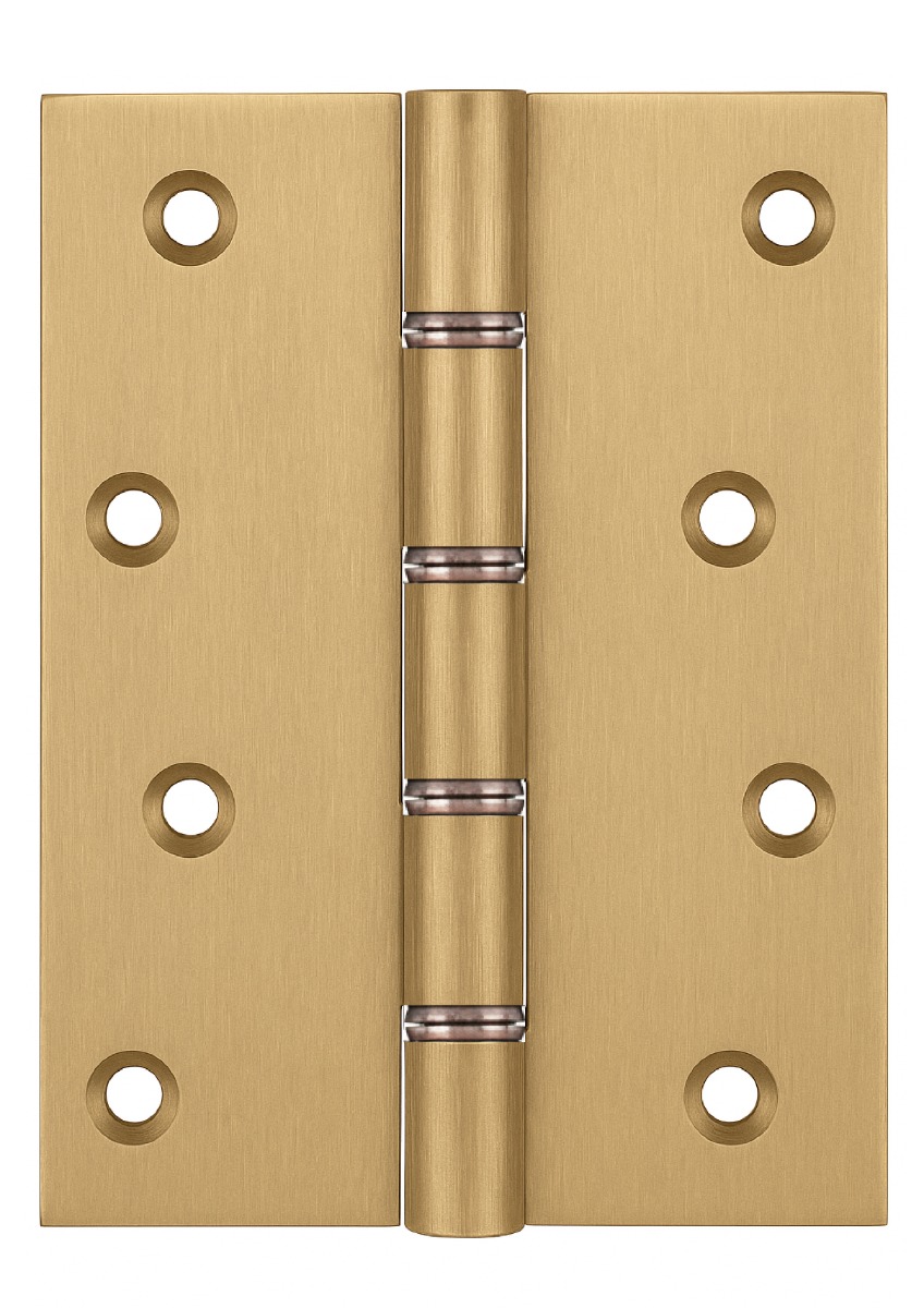 Simonswerk P1285 Double Phosphor Bronze Washered Brass Butt Hinge 152.4mm x 100mm c/w Screws Aged Brass