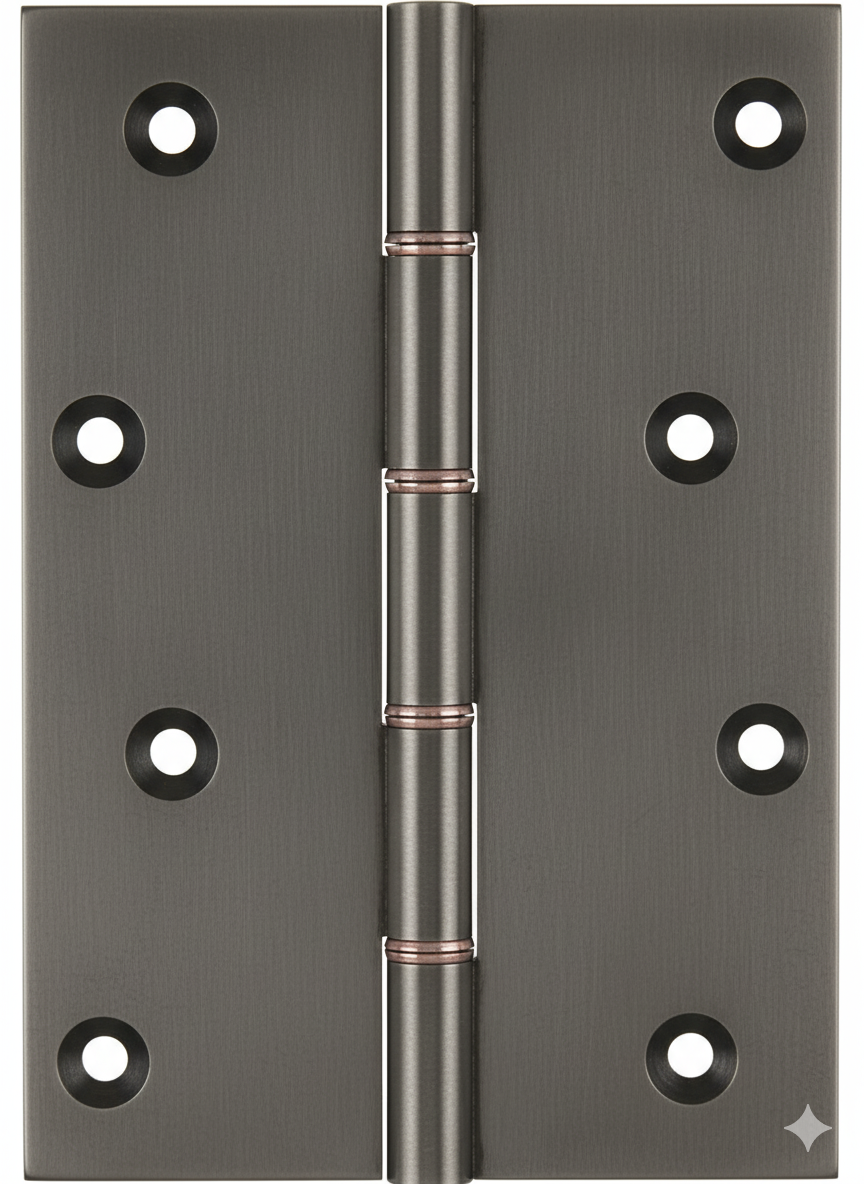 Simonswerk P1285 Double Phosphor Bronze Washered Brass Butt Hinge 152.4mm x 100mm c/w Screws Antique Nickel