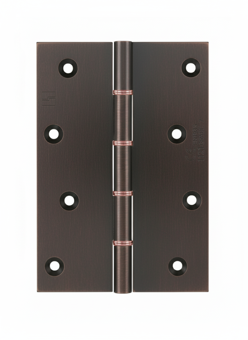 Simonswerk P1285CE Double Phosphor Bronze Washered Brass Butt Projection Hinge CE marked FD30 fire rated 152.4mm x 103mm c/w Screws Imitation Bronze