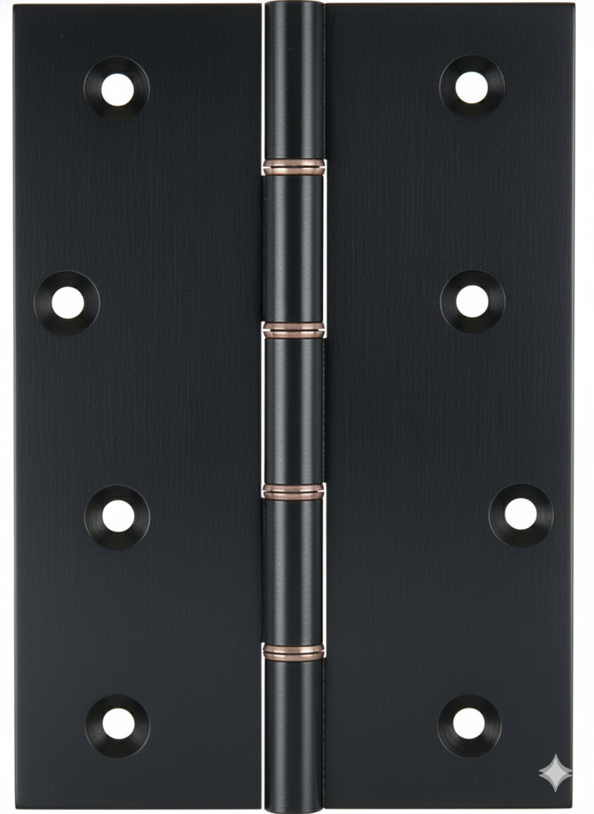 Simonswerk P1285 Double Phosphor Bronze Washered Brass Butt Hinge 152.4mm x 100mm c/w Screws Midnight