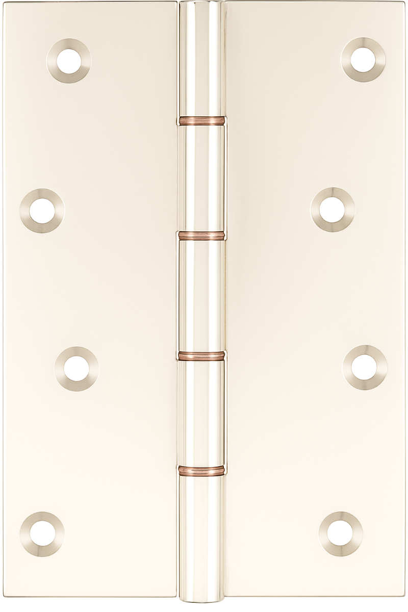 Simonswerk P1285 Double Phosphor Bronze Washered Brass Butt Hinge 152.4mm x 100mm c/w Screws Polished Nickel
