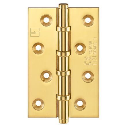 Simonswerk 1540CE Ball Race Brass Butt Hinges 100mm x 65mm c/w Screws Self Colour