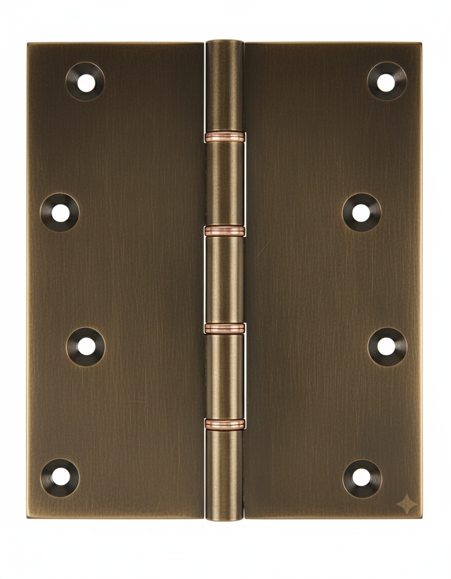 Simonswerk P1295 Double Phosphor Bronze Washered Brass Butt Hinge 152.4mm x 125mm c/w Screws Antique Brass