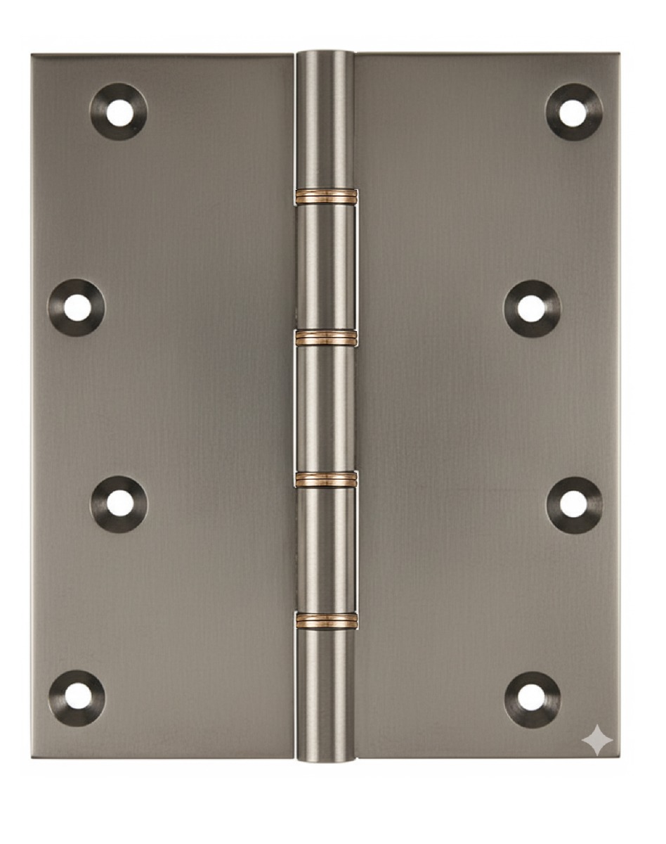 Simonswerk P1295 Double Phosphor Bronze Washered Brass Butt Hinge 152.4mm x 125mm c/w Screws Antique Nickel