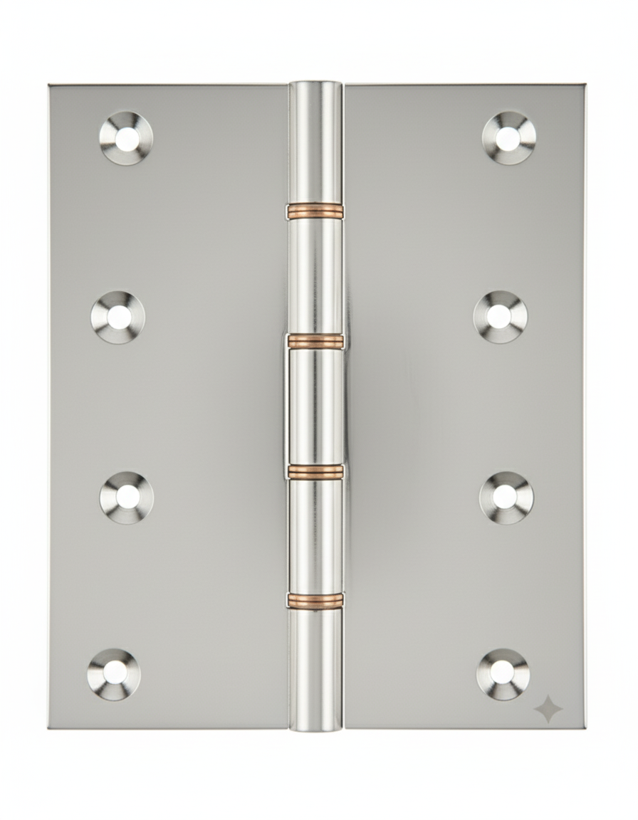 Simonswerk P1295 Double Phosphor Bronze Washered Brass Butt Hinge 152.4mm x 125mm c/w Screws Polished Chrome
