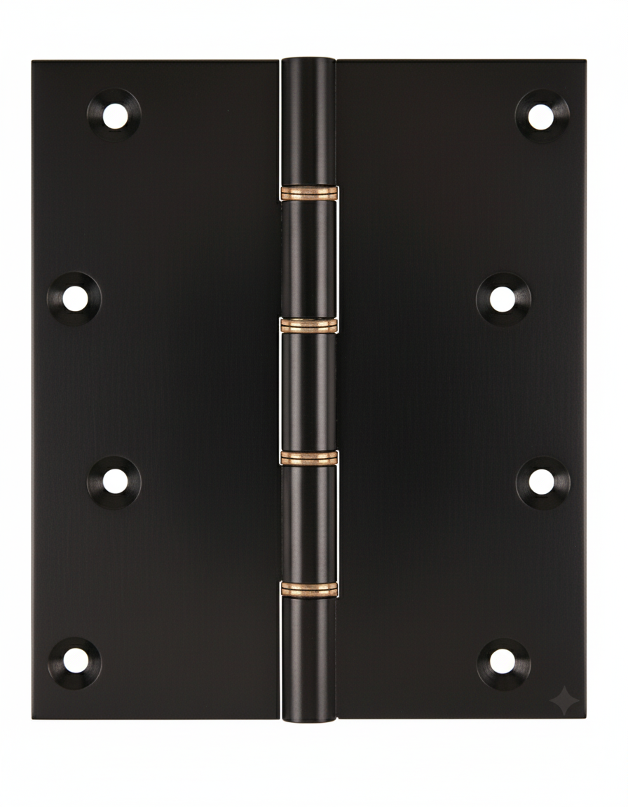 Simonswerk P1295 Double Phosphor Bronze Washered Brass Butt Hinge 152.4mm x 125mm c/w Screws Midnight