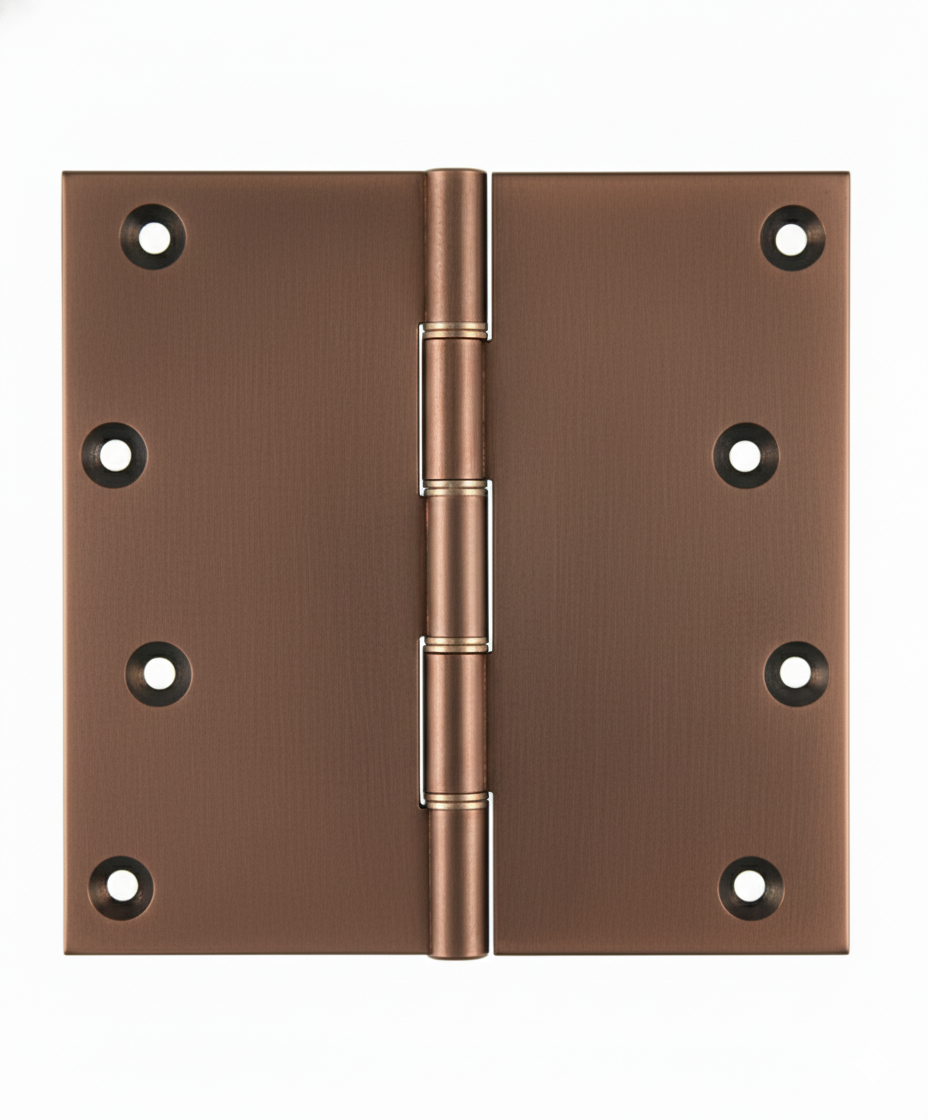 Simonswerk P1296 Double Phosphor Bronze Washered Brass Butt Hinge 152.4mm x 150mm c/w Screws Copper Bronze