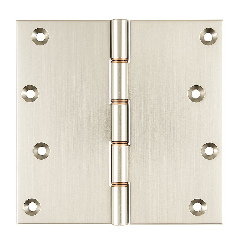 Simonswerk P1296 Double Phosphor Bronze Washered Brass Butt Hinge 152.4mm x 150mm c/w Screws Polished Nickel