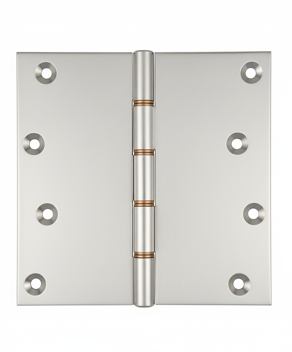 Simonswerk P1296 Double Phosphor Bronze Washered Brass Butt Hinge 152.4mm x 150mm c/w Screws Pearl Nickel