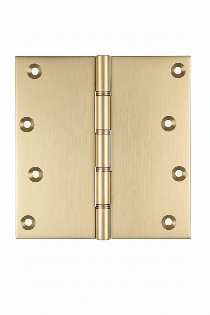 Simonswerk P1296 Double Phosphor Bronze Washered Brass Butt Hinge 152.4mm x 150mm c/w Screws Satin Brass