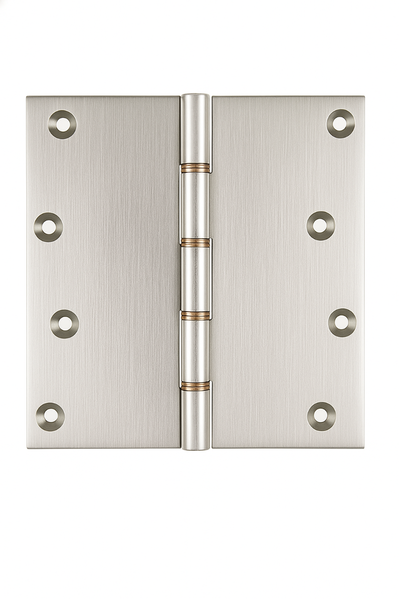 Simonswerk P1296 Double Phosphor Bronze Washered Brass Butt Hinge 152.4mm x 150mm c/w Screws Satin Chrome