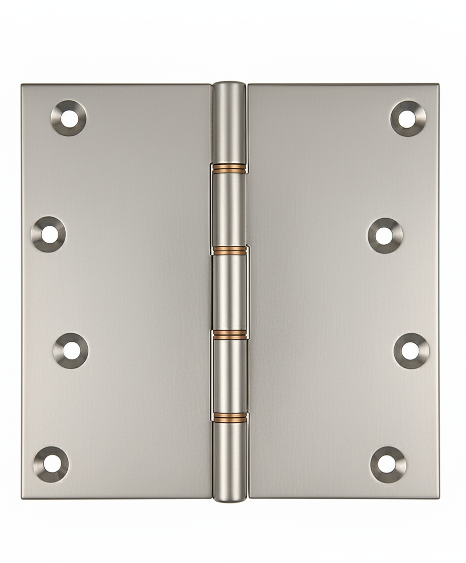 Simonswerk P1296 Double Phosphor Bronze Washered Brass Butt Hinge 152.4mm x 150mm c/w Screws Satin Nickel