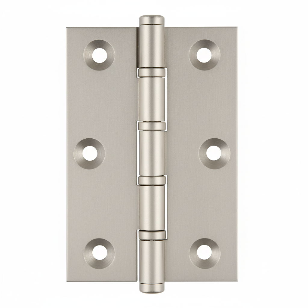 Simonswerk P1510 Ball Race Brass Butt Hinges 76.2mm x 50mm c/w Screws Pearl Nickel