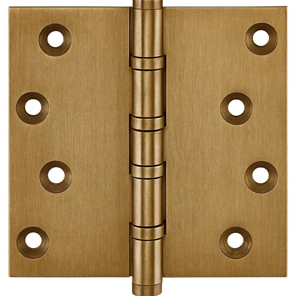Simonswerk P1560 Ball Race Brass Butt Projection Hinges 100mm x 103mm c/w Screws Antique Brass