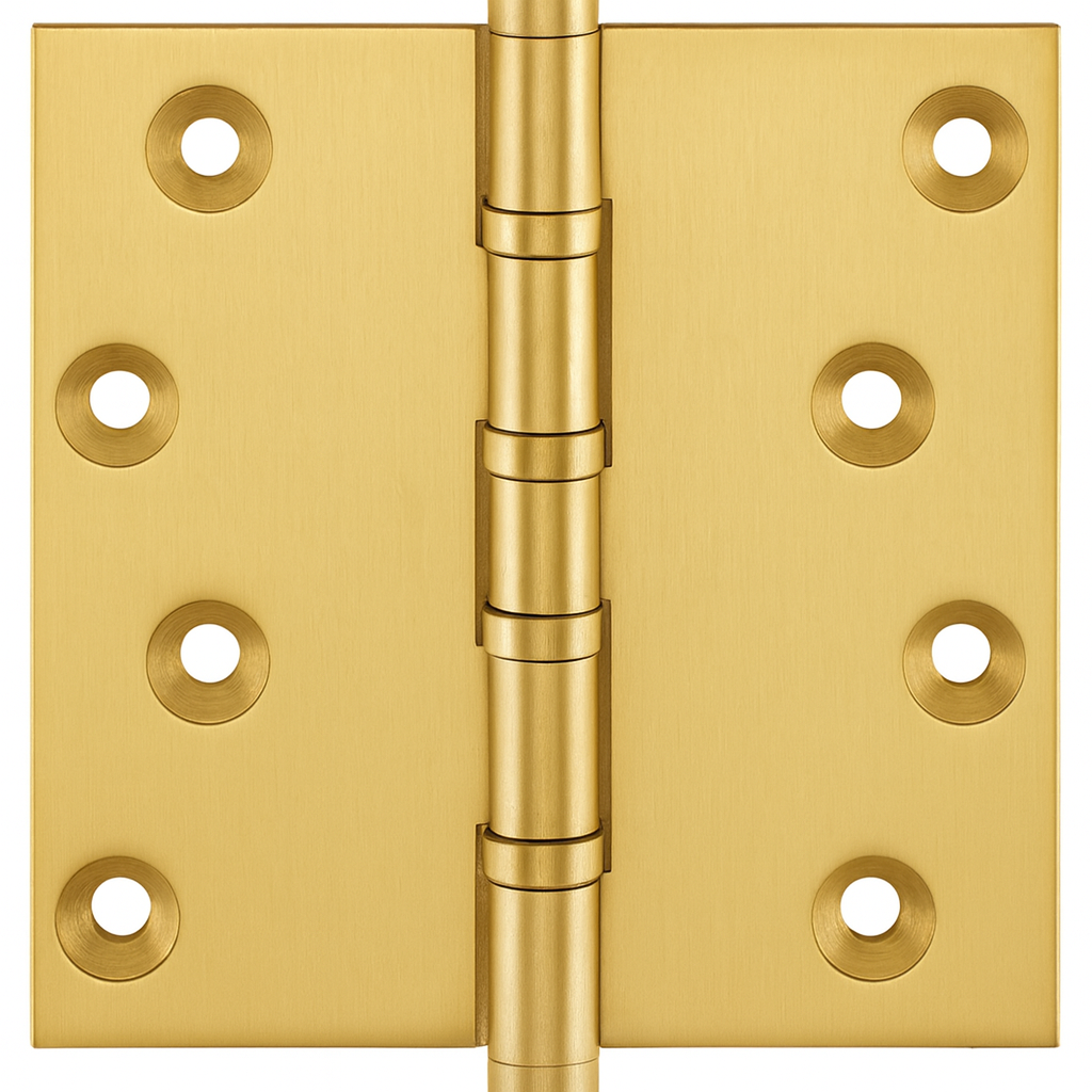 Simonswerk P1560 Ball Race Brass Butt Projection Hinges 100mm x 103mm c/w Screws Satin Brass