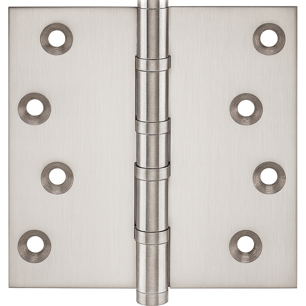Simonswerk P1560 Ball Race Brass Butt Projection Hinges 100mm x 103mm c/w Screws Satin Chrome