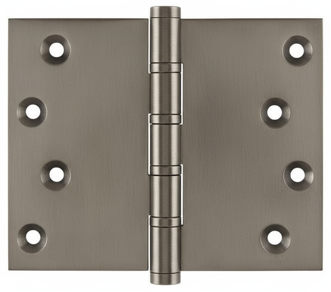 Simonswerk P1562 Ball Race Brass Butt Projection Hinges 101.6mm x 127mm c/w Screws Antique Nickel