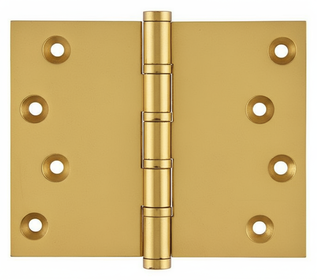 Simonswerk P1562 Ball Race Brass Butt Projection Hinges 101.6mm x 127mm c/w Screws Honeycombe