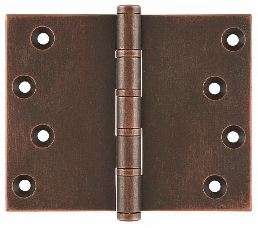 Simonswerk P1562 Ball Race Brass Butt Projection Hinges 101.6mm x 127mm c/w Screws Imitation Bronze
